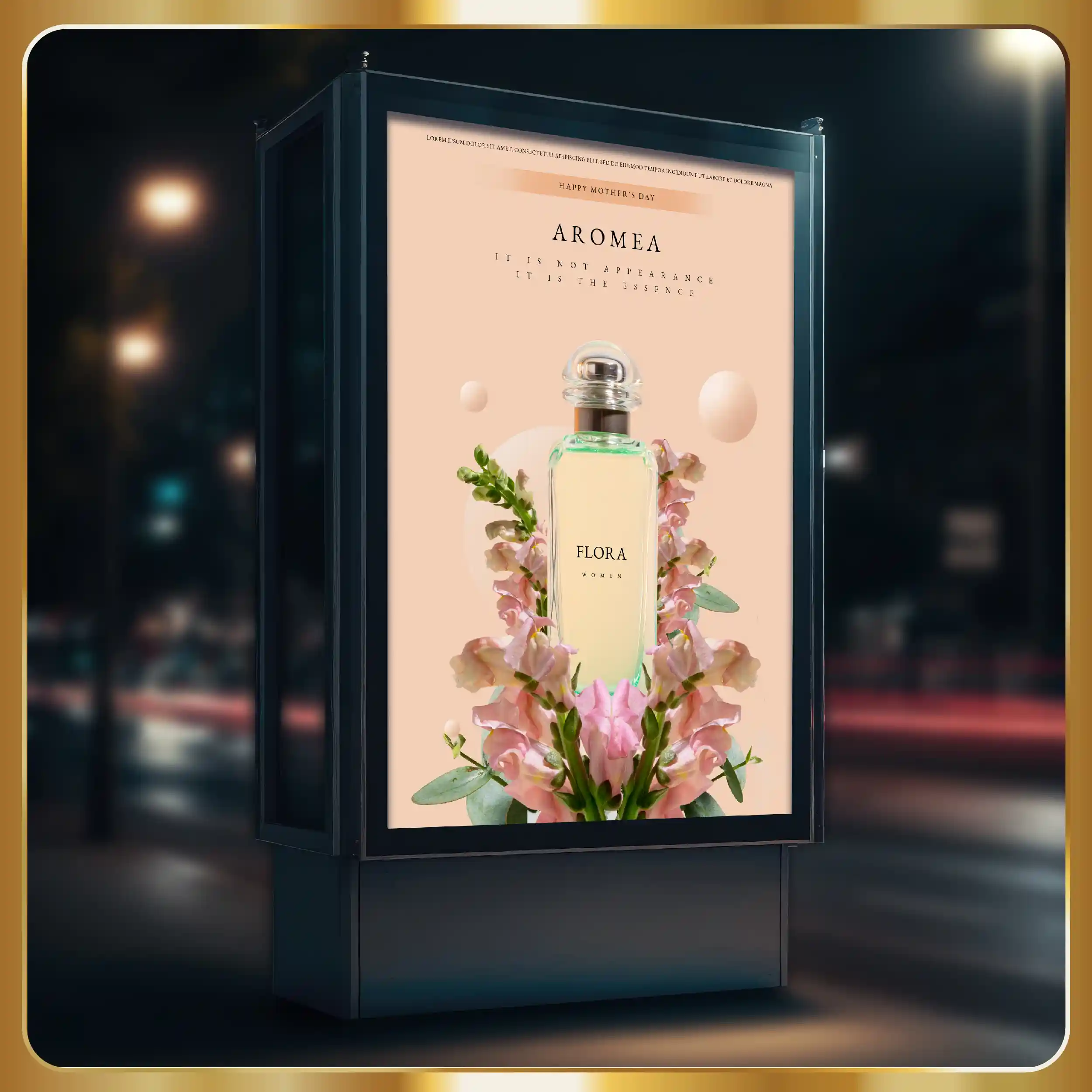 A billboard advertisement for basic skincare.